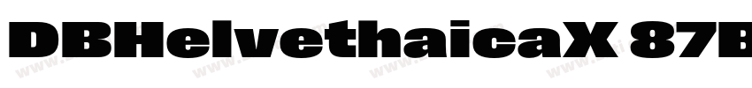 DBHelvethaicaX 87Blk字体转换